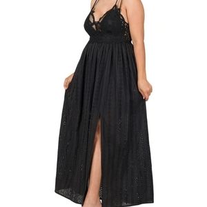 Crotchet Lace Maxi Dress 3x